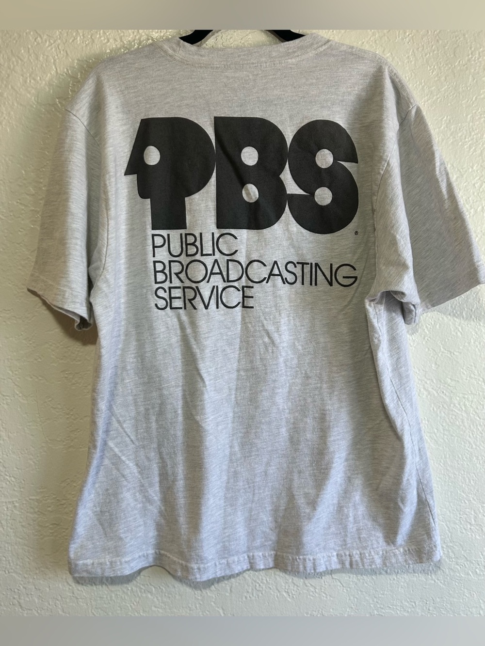 PBS LogoT-Shirt in Light Gray